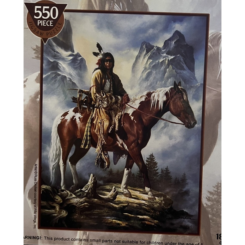 Wild Wings Russ Docken They Call Me Wolf Jigsaw Puzzle 18x24 New Sealed